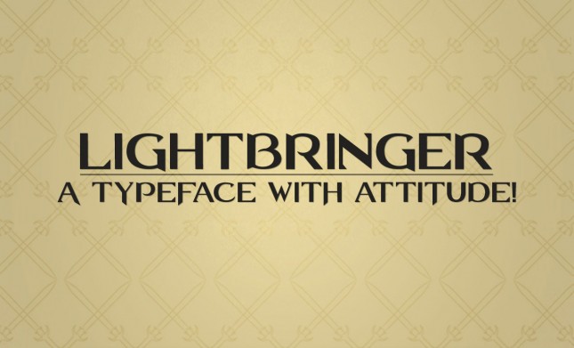 Lightbringer All Caps Font by Go Media's Arsenal