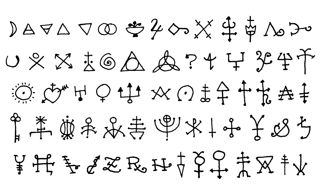 500+ Occult Symbols and Esoteric Designs Vector Collection