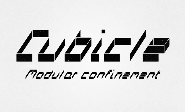 cubicle display font