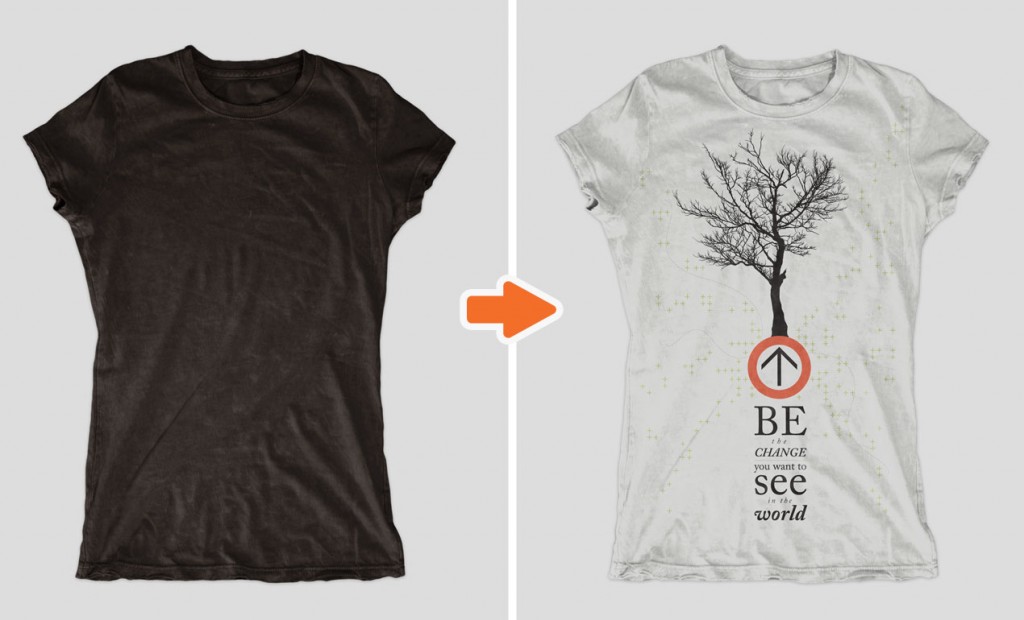 Distressed Shirt Mockup Templates Pack
