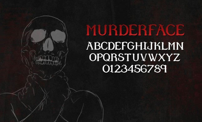 Murderface Serif Font by Go Media