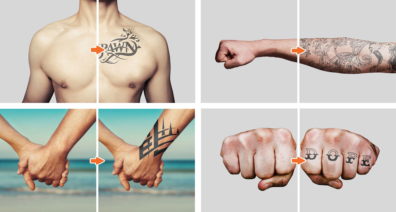 Tattoo Mockup Templates Pack by Go Media