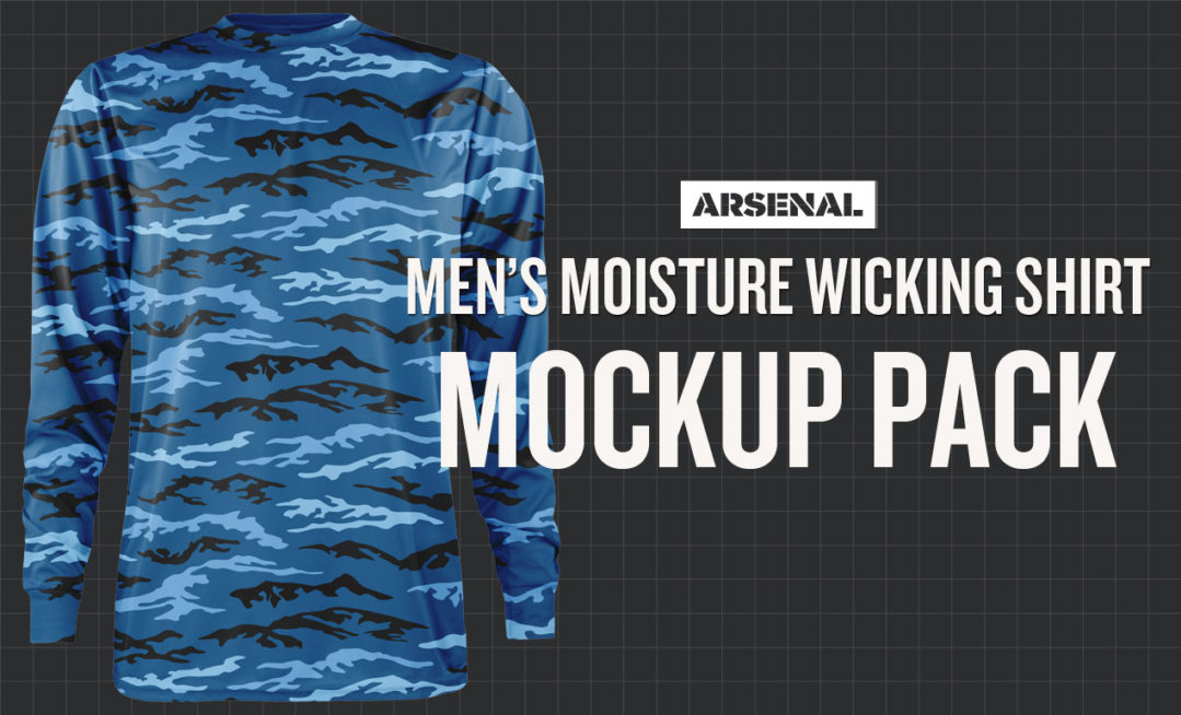 Men's Moisture Wicking Shirt Mockup Template Pack