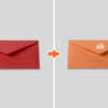 Envelope Triangle Back Before After