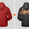 Stringless Pullover Hoodie Mockup Template
