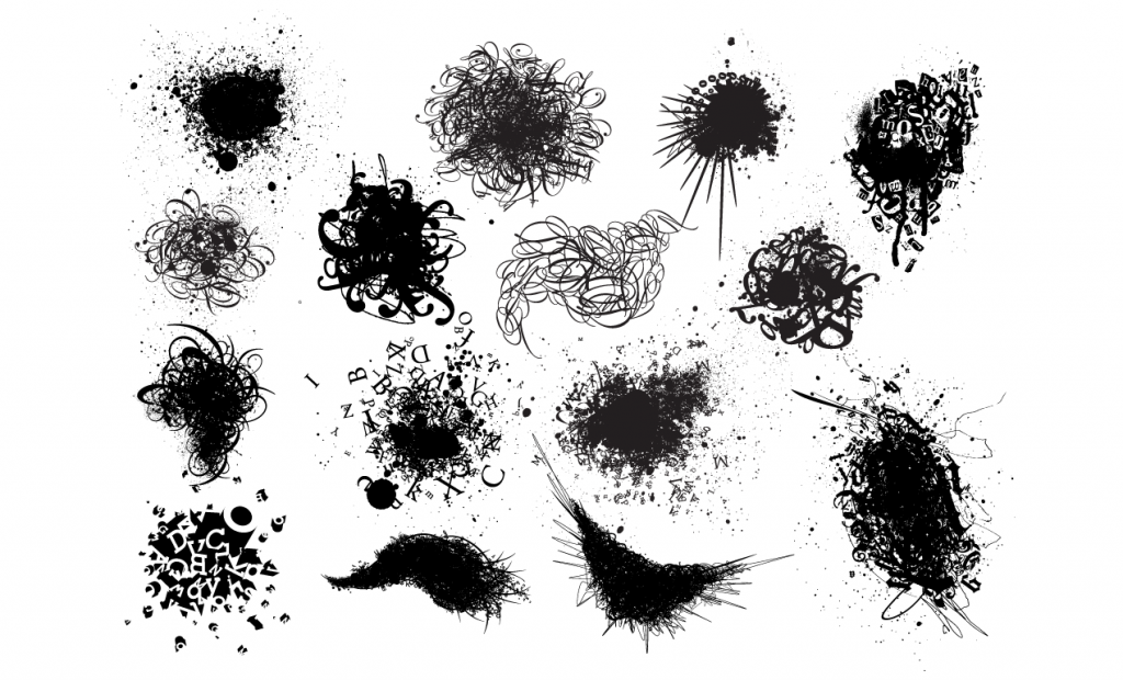 Type Explosion Vector Pack for Adobe Illustrator