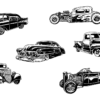Vintage Cars Vector Pack from Go Media's Arsenal