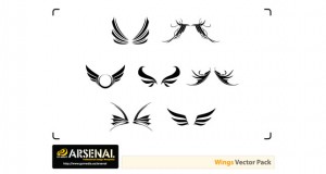 Go Media Vector Emblems Wing Vector Set - Go Media's Arsenal