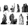 Statues Vector Pack for Adobe Illustrator