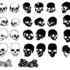 Skulls Vector Pack for Adobe Illustrator