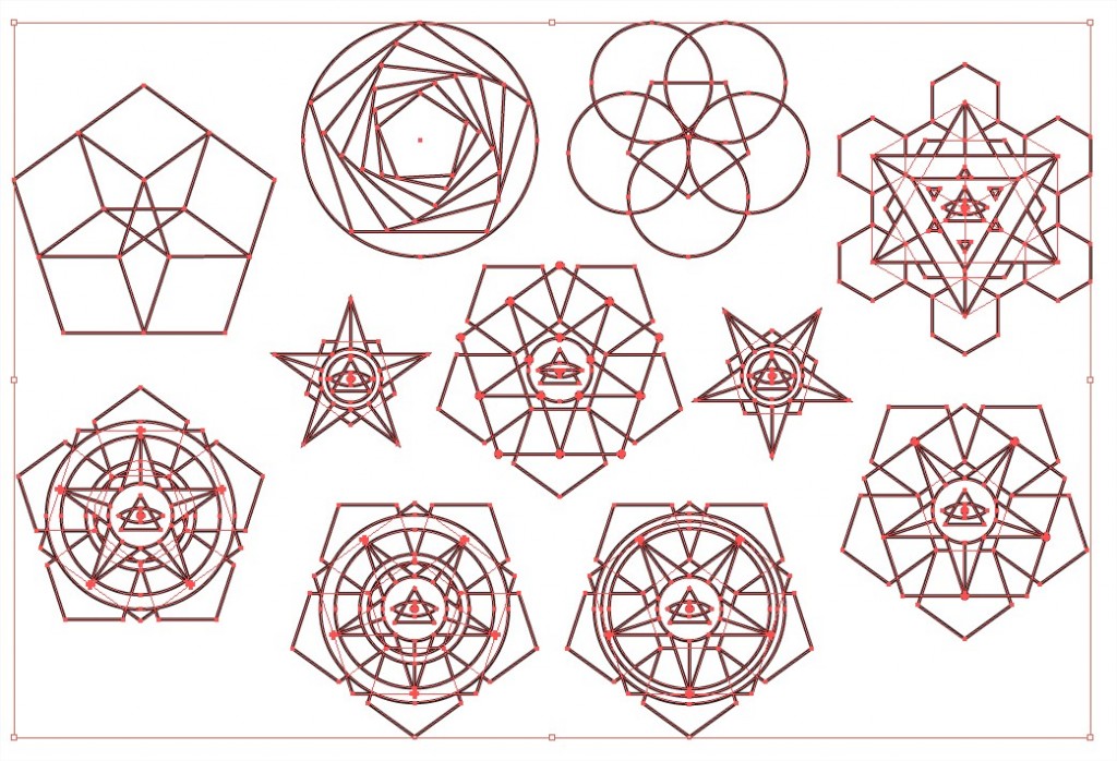 Vector Sacred Geometry Files Rectangle Pattern Sacred Geometry Vector Pack for Adobe Illustrator